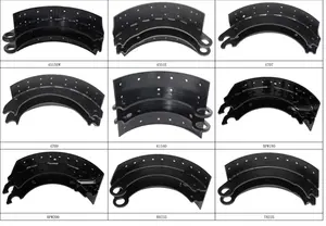 4702 4707 4709 4515 4711 Steel Brake Shoes For Truck Semi Trailer