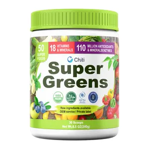 Nutrition Green Superfood superfood ingredients Organic SuperGreen Powder for Beverages and Foods