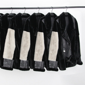 OFTBUY 2023 nuovo finto <span class=keywords><strong>visone</strong></span> bifacciale caldo corto cappotto di pelliccia di <span class=keywords><strong>visone</strong></span> artificiale per le donne giacca di pelle e pelliccia artificiale per le donne - Product Image 6