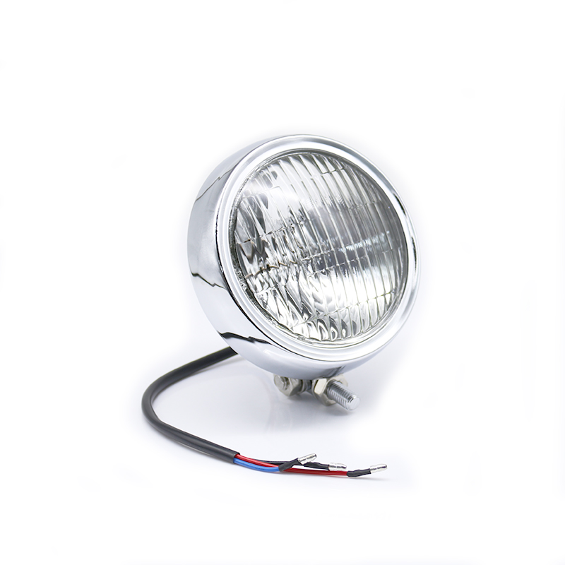 ハーレーチョッパー用4.5インチビンテージラウンド LEDヘッドライト
