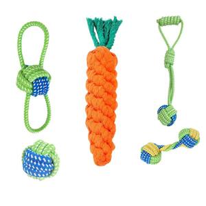 Jouet interactif à nœuds résistant aux morsures et durable pour la dentition des petits chiens, chiots Teddy et Bichon - Product Image 5