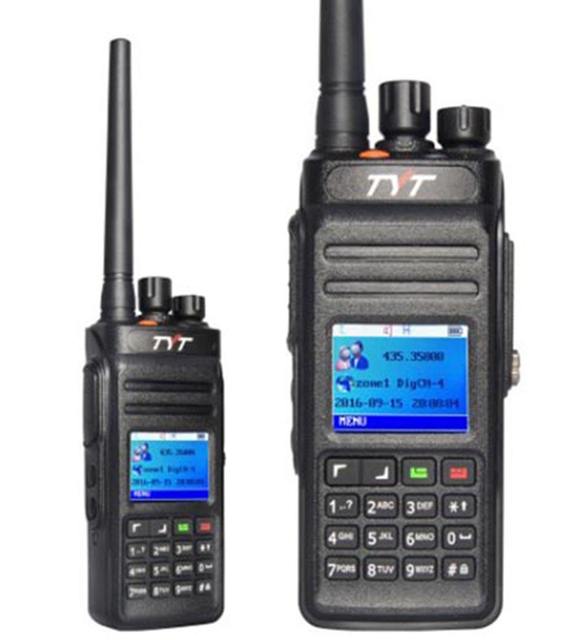 TYT MD-398 VHF UHF 10 Watt DMR Digital Radio IP67 Waterproof Long Range Walkie Talkies with 2 High Gain Antenna Two Way Radio
