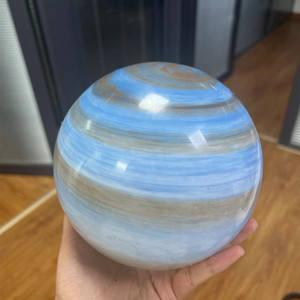 Abat-jour de <span class=keywords><strong>remplacement</strong></span> en forme de boule pour <span class=keywords><strong>luminaire</strong></span> en verre opale givré à ouverture par le haut soufflé par la bouche - Product Image 6