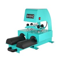 Machine électrique de presse à chaud de sublimation de protège-jambes tirable à double station pour protège-jambes de sport personnalisé