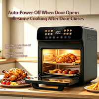 Oven Penggorengan Udara Kapasitas Besar 10.3L, Jendela Transparan, Multifungsi, Dapur Rumah, OEM, Label Pribadi, Pabrik Sumber