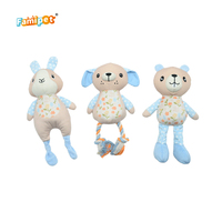 Jouet en peluche pour chien Famipet, nouveau design printanier, animaux colorés, mignon, doux, à effets sonores et froissés, vente en gros du fabricant