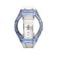 Bracelet en silicone avec boucle à aiguille Bracelet de montre en caoutchouc de remplacement Tr90 Pièces de boîtier de montre pour G Shock Watch Ga2100 Mod Kit