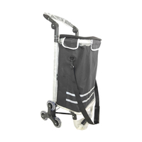 Offres Spéciales Portable Escalier Grimpeur Six Roues Main Chariots En Aluminium Supermarché Chariot Sac Avec Roues