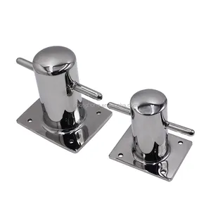 Accessoires de boulons de quincaillerie Marine en acier inoxydable T316 borne de Dock poli miroir borne de croix simple pour Yacht