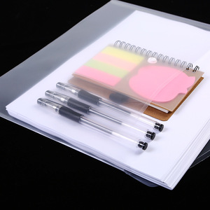 Carpeta de Plástico Transparente para Oficina, Material Escolar, Archivador de PP, Material para Reuniones, Recibos - Product Image 4