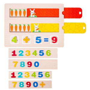 Nouveautés : Jouet Mathématique en Bois Lapin Cartoon Carotte – Jeu Éducatif de Calcul Mathématique pour Enfants Garçons et Filles - Product Image 5
