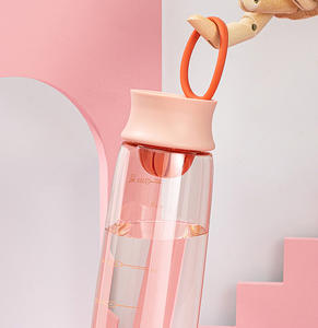 Bouteille d'eau pour étudiants WHY97 en gros, petite capacité 600 ml, en plastique, anti-fuite, portable, avec couvercle à ouverture facile pour enfants - Product Image 6