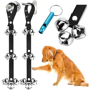 Premium Quality Great Dog Bells Puppy Potty Training Adjustable Webbing Strap Dog Door Bells