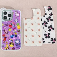 Coque de téléphone à panneau arrière magnétique remplaçable pour Iphone17/17pro/17promax/17air avec le motif coloré de dorure