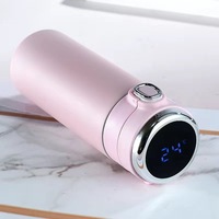 Termo inteligente de 17oz con pantalla táctil LED Pantalla de temperatura Taza de aislamiento de acero inoxidable Botellas de agua inteligentes