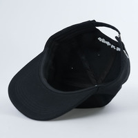 100% algodón bordado logo 5 paneles sin estructura Snapback Caps Little Curved Brim Dad Hat