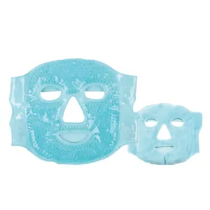 Ледяная маска для лица с плюшевой подложкой, гелевые бусины