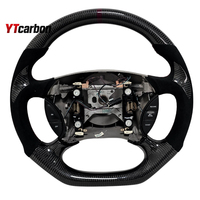 Volant en cuir suédé italien personnalisé de style course, accessoires intérieurs de voiture, pièces automobiles pour Mustang GT 94-04, YTcarbon