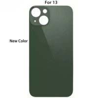 Couverture arrière en verre de conception de barre pour iPhone 13 et 13Mini pièces de rechange de boîtier de téléphone portable avec accès de porte