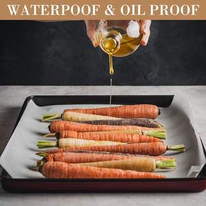 Papier de cuisson antiadhésif résistant à la chaleur en silicone pour four, rouleau de papier de cuisson anti-graisse personnalisé pour la cuisine - Product Image 4