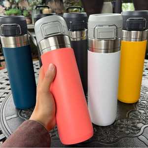 Cangkir vakum, cangkir air terisolasi Stainless Steel portabel 800ML untuk berkemah kapasitas 400ML - Product Image 6