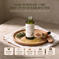 Sérum Huile Capillaire Croissance Cheveux au Romarin Marque Blanche pour Cheveux Fins Soin du Cuir Chevelu Traitement Nourrissant Routine Quotidienne de Soins Capillaires
