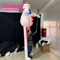 Marionnette gonflable de bonhomme de neige, costume de fête pour enfants