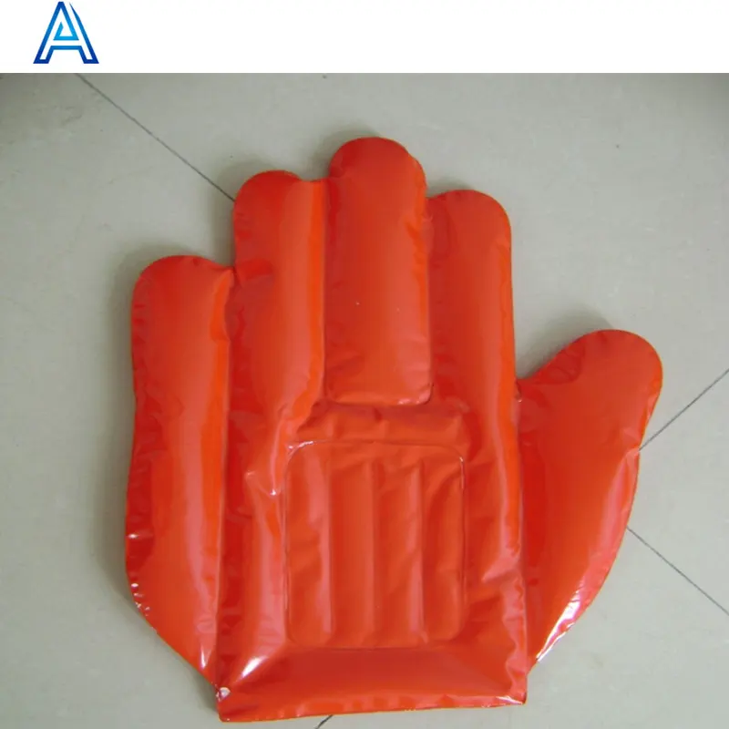 Alta qualidade vinil PVC inflável palma mão para torcendo clapper mão dedo brinquedo esportes jogo