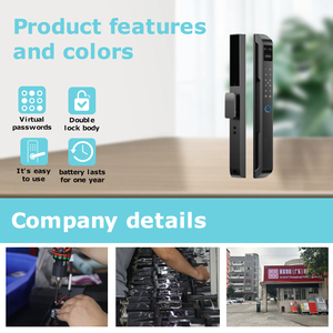 Qunn IP66 Cerraduras inteligentes impermeables para exteriores Aluminio Delgado Madera Compatible Puerta estrecha Tuya App Control Nube conectada a través de Wifi - Product Image 3