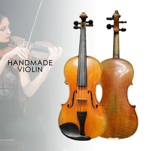 Violino Stile Guarnieri 4/4, Qualità Orchestrale, Suono Impressionante, Legno Europeo, Vernice all'Olio, Accessori in Ebano, Arco e Custodia Inclusi - Product Image 2