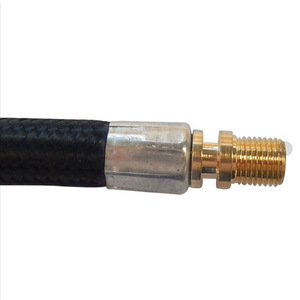Tire Inflator Hose 16.5cm Black High Pressure Resistant <b>Braided</b> Air Pump <b>Extension</b> <b>For</b> Car Bicycle Motorcycle - Product Image 5