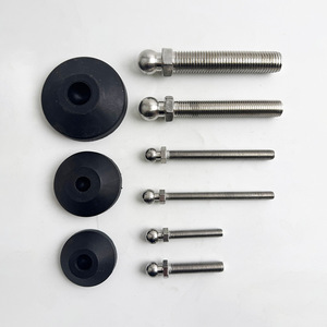 GQK Base de Soporte Giratoria Universal de Nylon Reutilizable y Ajustable con Tornillo de Anclaje para Suelo de 80mm, Almohadilla Antideslizante para Patas de Silla, Negra - Product Image 3