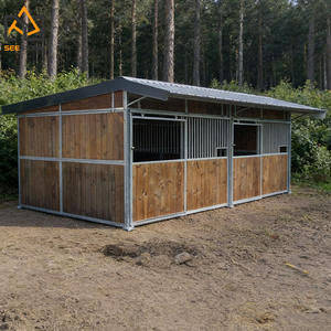 6 Tipos de Pesebreras para <span class=keywords><strong>Caballos</strong></span> Baratas, <span class=keywords><strong>Pre</strong></span>-Construidas Clásicas, Grandes Establos Exteriores con Techo para Equipo Equino y Paddock - Product Image 3