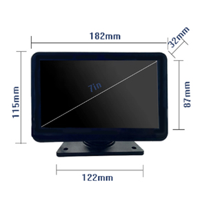 7 inch 4-kênh chia màn hình Màn hình đảo ngược máy ảnh Auto DVR Ghi BSD báo động cho xe ô tô rvs trailers 1920*1080 Độ phân giải - Product Image 4