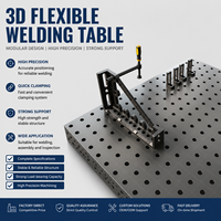 Plateforme de soudage flexible 3D D28 2400*1200mm, table de soudage à haute capacité de charge pour structure en acier