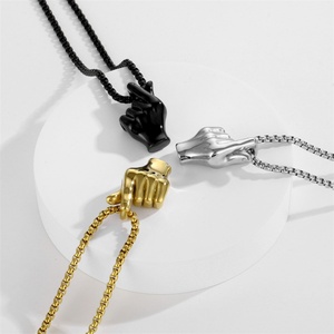 Collar con Colgante de Corazón Romántico Personalizado con la Frase 'Te Amo', Cadena de Acero Inoxidable Chapada en Oro, Grabado, Regalo de Joyería para Aniversario - Product Image 1