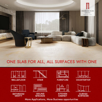 Dalle en porcelaine frittée effet onyx 1200x1200mm, 9mm, aspect marbre, grand format, pour cuisine moderne et mur de salon