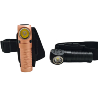 Lampe torche LED en forme de L haute puissance 1250 lumens, 650 mAh, étanche IP65, faisceau réglable à 90 degrés, EDC, vente en gros, logo personnalisé, mini