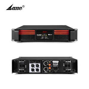 Lane S-2400 Factory 2U 1200 Watt Class H 2-Channel Professional Amplifi Power Amplifier