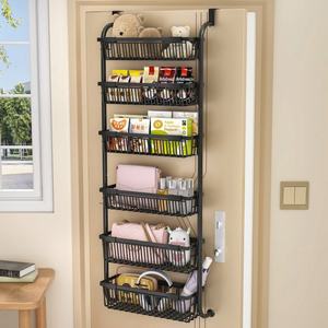 Nuevo Organizador de Almacenamiento Expandible para Cocina y Baño, Estante Metálico para Colgar Sobre la Puerta de la Despensa, para Toallas y Libros - Product Image 1