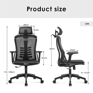 Silla de oficina ejecutiva moderna Silla ergonómica giratoria cómoda Cadeira de escritorio muebles de oficina conjunto de escritorio y silla - Product Image 6