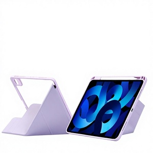 เคสหนังสำหรับ <span class=keywords><strong>iPad</strong></span> รุ่นที่ <span class=keywords><strong>11</strong></span> พร้อมช่องใส่ปากกา ป้องกันรอยขีดข่วน ใช้ได้กับ Air 4/5/6/7, <span class=keywords><strong>Pro</strong></span> <span class=keywords><strong>11</strong></span>, Fold 3, ขนาด 13 นิ้ว และ 10.2 นิ้ว - Product Image 1