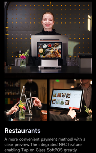 SUNMI D3 PRO Android система FHD дисплей 4 + 64 Гб NFC ридер пользовательский Android 13 Pos Настольный - Product Image 2