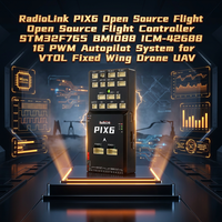 RadioLink PIX6 Pengontrol Penerbangan Profesional Open Source STM32F765 Dual IMU 16 PWM Autopilot untuk Drone VTOL Sayap Tetap UAV