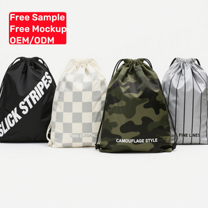 High-quality Promotional Drawstring Bag Custom Printed Logo Waterproof Gym Backpack Foldable Travel Sport for Men Women