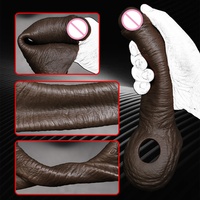 Housse de pénis Dragon Condoms pour hommes, manchon de pénis en silicone réutilisable, creux, avec sangle, pour hommes, préservatif LM-D812
