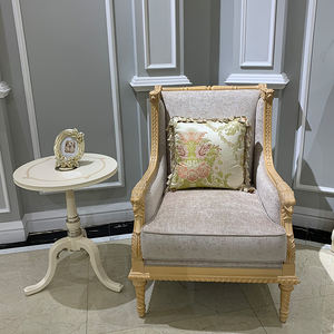 Sedia per il tempo libero Royalty sedia <span class=keywords><strong>da</strong></span> Hall imbottita <span class=keywords><strong>in</strong></span> <span class=keywords><strong>legno</strong></span> di betulla di lusso di fascia alta Set sedia per il tempo libero - Product Image 4