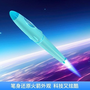 Stylo surligneur en forme de capsule spatiale, en plastique effaçable, pointe ronde, taille normale, papeterie pour étudiants - Product Image 1