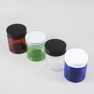 Pot cosmétique en plastique noir 50ml 100ml 200ml, contenant de crème en PET avec bouchon à vis pour emballage en gros - Product Image 4