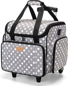 Free Sample Rolling Sewing Machine <b>Bag</b> with Universal <b>Wheels</b>,Sewing Machine Carrying Case Compatible Most Standard Brother - Product Image 1